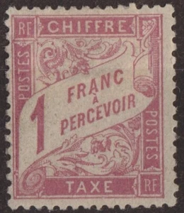 BRIEFMARKE FRANKREICH NEU * STEUER N 39 SIGNIERT REF 1334 - Bild 1 von 2