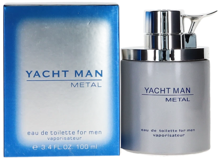 Myrurgia Yacht Man Metal Eau De Toilette Spray 100ml Mens Cologne