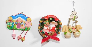 VTG Y2K Carlton Christmas Ornaments Grandparents Lot of 3 2001 02 04 Pre Owned - Picture 1 of 9
