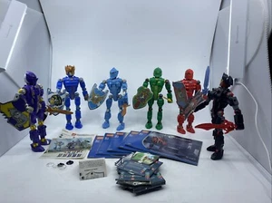Lego Knights Kingdom - 6 figures Red, Green, Purple, Blue, Light Blue Cards ETC. - Picture 1 of 16