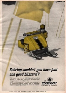 Starcraft 440 1970 moto de nieve anuncio en color original - Imagen 1 de 1