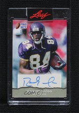 2022 Leaf Pro Set Sports Base Auto Silver /2 Randy Moss #PSA-RM1 Auto HOF