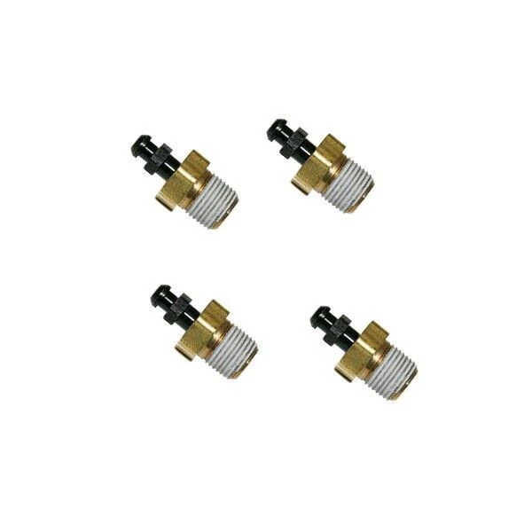 Wilwood Bleeder Screws (4-pack) 1/8 NPT Thread Brass Fittings Brake Bleeders - Image 1 of 1