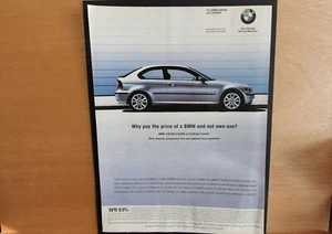Original BMW 316 ti ES COMPACT magazine advert frame-ready wall-art flat-pack - Picture 1 of 1