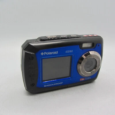 Polaroid Digital Camera iE090 18.0MP Underwater Selfie Screen Blue Tested - Image 1 of 4