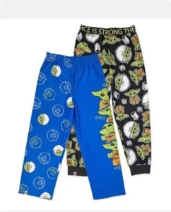 (2 Pack) Boys Lego Star Wars Baby Yoda Pajama Lounge Pants (Size Med 8) NEW - Picture 1 of 10