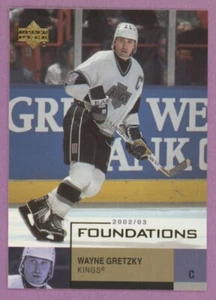 2002 02-03 UD FOUNDATIONS KINGS WAYNE GRETZKY #44 - Foto 1 di 1