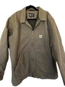 Carhartt Herren Sherpa Lined Loose Fit Duck Coat Gr. XL Loose 104293 DWD Gravel - Bild 1 von 7