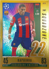 Topps Match Attax 2023/24 23/24 Raphinha Exclusive Edition Squadzone Card