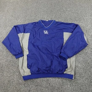 Kentucky Wildcats Jacket Mens XL Blue UK College Basketball Bomber Windbreaker - Picture 1 of 14