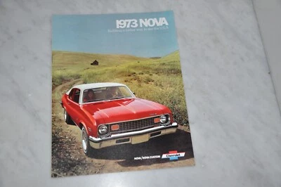 Chevrolet Nova 1973 folleto de ventas original sin reimpresión nuevo stock antiguo Foto 1 de 4