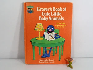 Sesame Street Book Club Grover's Book of Cute Little Baby Animals 1980 - Foto 1 di 5