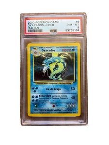 2000 Pokémon Italian Gyarados Holo PSA 8 Rare ITALIAN - Picture 1 of 2