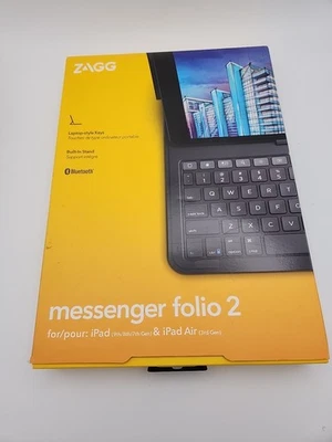 Teclado ZAGG Messenger Folio 2 - Apple iPad 10ª Generación - Carbón Foto 1 de 4