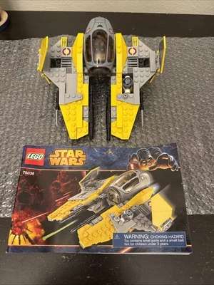 Authentic LEGO Star Wars Anakin's Jedi Interceptor Yellow Ship 75038 No Anakin - Image 1 of 4