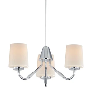 Maxim 12695WT Durham 3 Light 19"W Chandelier - Chrome - Picture 1 of 12