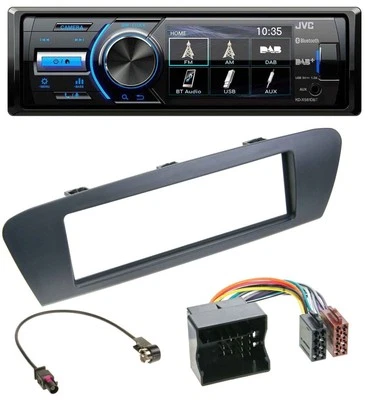 JVC Bluetooth MP3 USB DAB Autoradio für Renault Scenic (ab 12) - grau - Bild 1 von 4