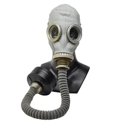 Cold war era Soviet military gas mask GP-5 Grey hose NATO Modern Filter Large - Image 1 of 4