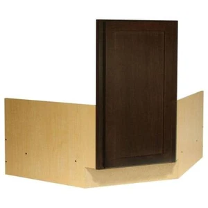 Hampton Bay Assembled Kitchen Cabinet Furniture Board Stained Shaker Dark Brown - Picture 1 of 12