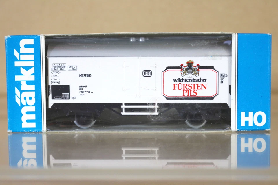 MARKLIN MäRKLIN 4415 K8091 SONDERMODELL DB FURSTEN PILS WACHTERSBACHER BIERWAGEN - Image 1 of 1