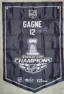 MOLSON NHL ALUMNI Banner 22X33" Los Angeles Kings Simon Gagne - Picture 1 of 1