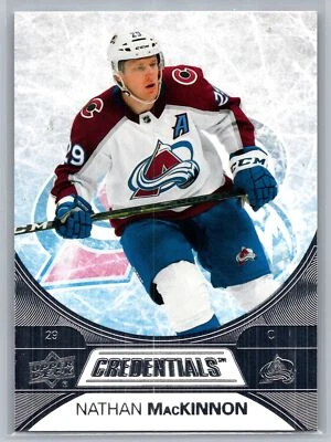 2021-22 Upper Deck Credentials #4 Nathan MacKinnon Colorado Avalanche - Image 1 of 2