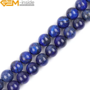 Lapis Lazuli Beads Stone Loose Beads For Jewelry Making 15" Jewelry Dyed 8mm - Picture 1 of 59