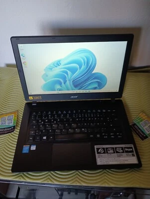 ACER V3-371  i3-4185U 8GB  128GB ssd m2 13,3" 1920X1080 FULLHD WIN11 - Immagine 1 di 4