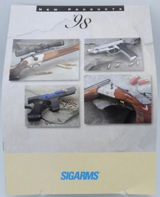 SIGARMS 1998 Firearms brochure Sig Sauer P Series pistols, Hammerli & R93 - Image 1 of 4