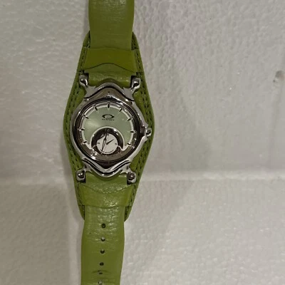 Oakley Jury Quartz Watch Leather Green Sapphire Crystal (New Battery ) - Image 1 of 4