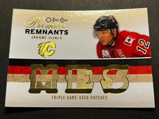 09-10 O PEE CHEE Remnants BLANK BACK PROOF Jarome Iginla Flames MES