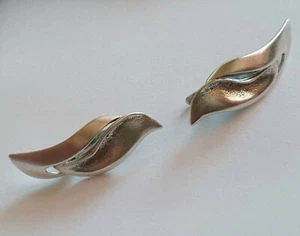 Vintage Earrings 925 silver Weight 5.49 g. Ukrainian jewelry. - Picture 1 of 9