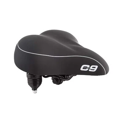 Sillín de suspensión de bicicleta Sunlite Cloud-9 Cruiser, gel Cruiser, tricolor negro Foto 1 de 3