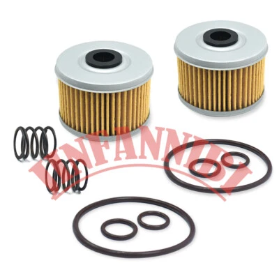 2 Pack Oil Filter Kit & O-Rings Set for Honda Sportrax 400 TRX400EX 1999-2008 - Image 1 of 4