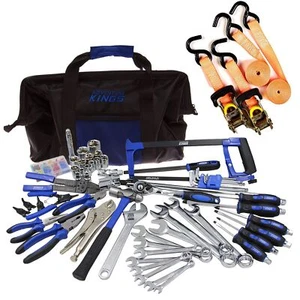 Kings Tool Kit Ultimate Bush Mechanic + Hercules Heavy Duty 3m Ratchet Strap - Picture 1 of 9
