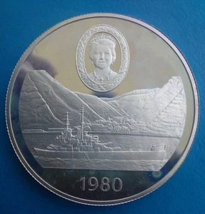 Saint Helena, 25 Pence SILVER 1980, Km 8A - Picture 1 of 2