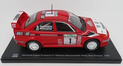 HACHETTE 1/24 MITSUBISHI LANCER EVOLUTION VI MÄKINEN MANNISENMÄKI RALLY 1999 BOX - Immagine 1 di 4