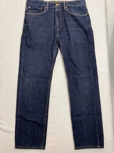 Levis 505 Jeans Men 36x32 Straight Leg Regular Fit Denim Pants Mid Rise - Picture 1 of 11
