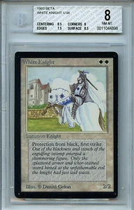 MTG Beta White Knight BGS 8.0 (8) NM/MT Card Magic Amricons 9338 - Picture 1 of 3
