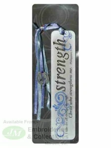 Metal, Simply Blest Bookmarks, 140 X 30mm, Spiritual Harvest, STRENGTH - Imagen 1 de 1