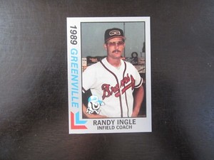 1989 Best Greenville Braves # 21 Randy Ingle Card (B60) Atlanta Braves