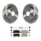 Rear Disc Brake Rotors And Integrally Molded Pads Kit For Mitsubishi Endeavor