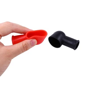 2 pi??ces cache bornes de batterie moto cache bouchon isolant protection accesso - Picture 1 of 12