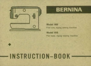 Bernina 600 610 Users Manual Instructions: Coil Bound 86 Pages - Picture 1 of 2
