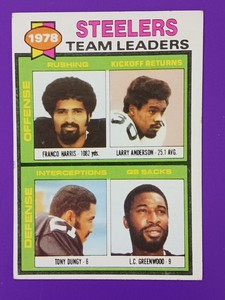 1979 Topps - STEELERS Team Leaders - FRANCO HARRIS & TONY DUNGY D07-003
