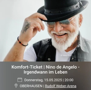 1 x Ticket Nino de Angelo - Tour 2025 - TOP Sitzplatz -Do. 15.05.25- Oberhausen - Bild 1 von 6