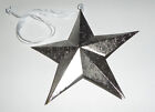 DEKO-Stern silbrig aus Metall ca. 30 cm Durchmesser