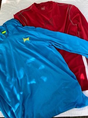 Lote de Camisas TAPOUT Para Hombres XL Manga Larga Active GymUFC Elastizadas Rojo Azul Sudadera con Capucha Y2K Foto 1 de 4