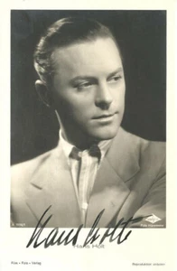 HANS HOLT Original Autogramm signierte FFV Postkarte 40er Jahre - Picture 1 of 2