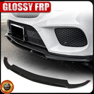 Gloss Black Front Bumper Lip Spoiler For Benz C292 GLE550 GLE400 GLE43 2015-2019 - Picture 1 of 12